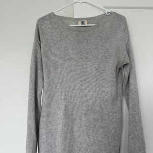 Light Gray Tunic Sweater